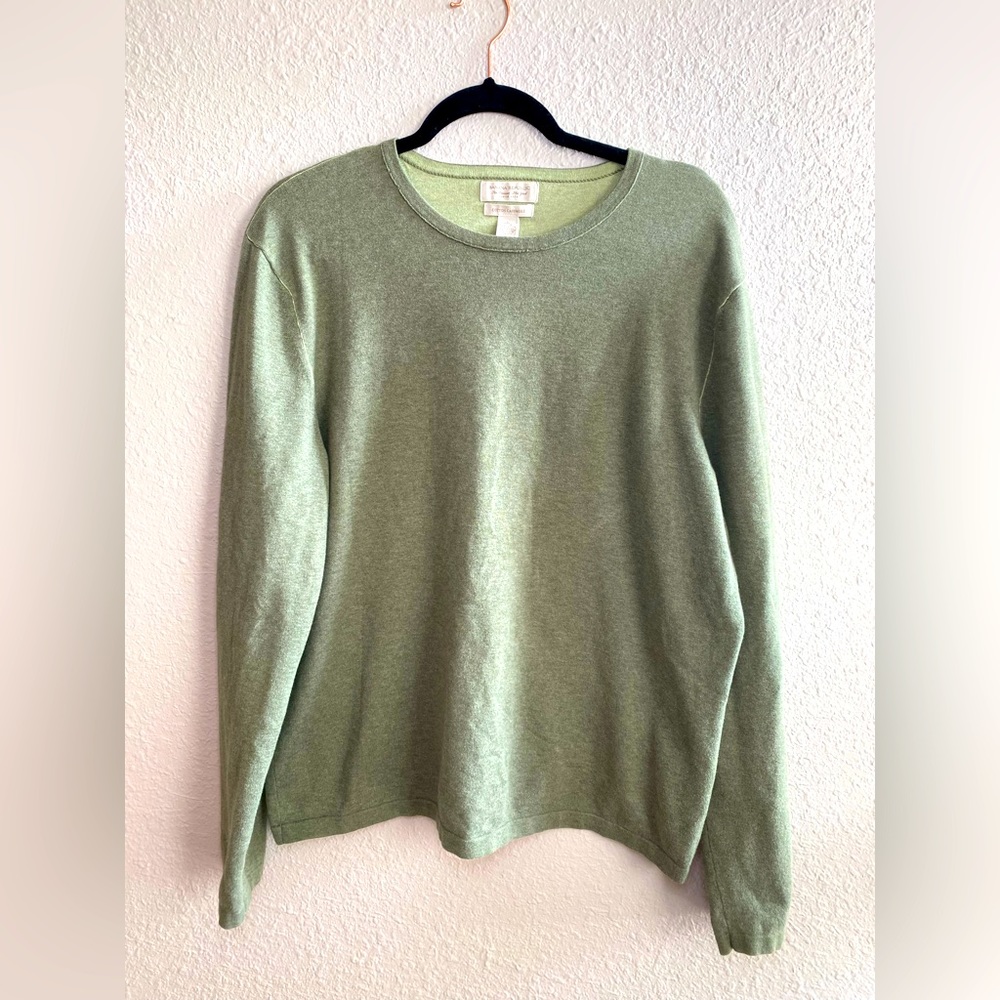 Banana Republic Cotton Cashmere Olive Sweater